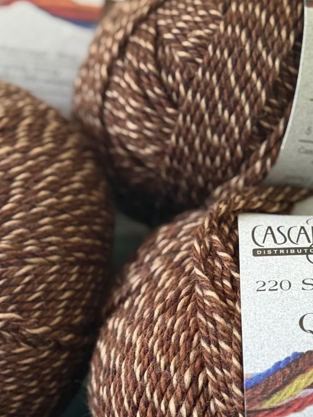 (4) Cascade 220 Superwash Quatro Yarn - Brown Bear, Same Dye Lot *discontinued*
